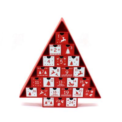 China Recycled Materials Christmas Advent Calendar Packaging Boxes With Drawers for sale