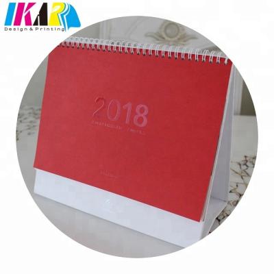 China Eco - Friendly Fancy Paper Desk Standing Custom Calendar Printing for sale