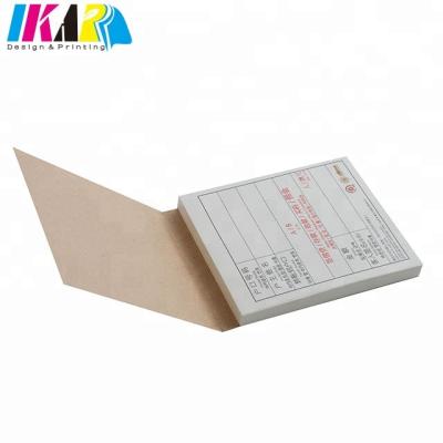 China Printed Custom Design And Printing Kraft Cover Writing Notepad for sale