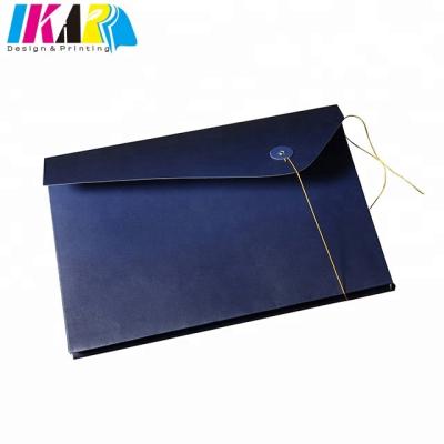 China paper & Cardboard Custom Printed Expandable Paper Envelope With Button And String for sale