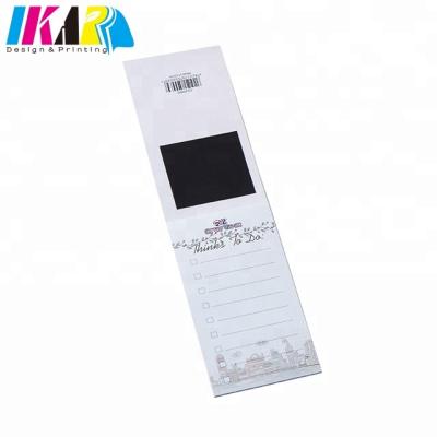 China Custom CMYK Color Fridge Magnet Notepad Printing Customized for sale