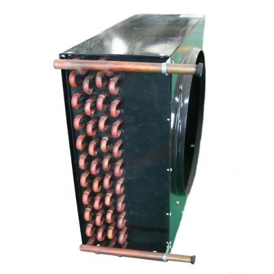 China Hot sale one refrigeration parts aluminum fan fin air cooled condenser for cold storage room refrigeration condensing unit for sale