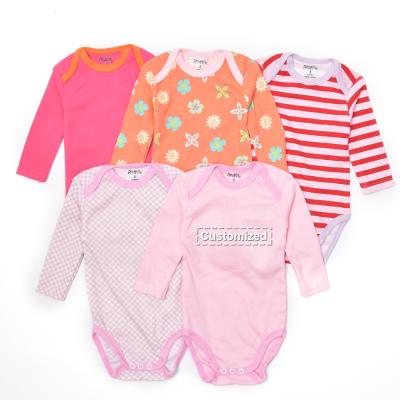 China Factory Price Cotton Drop Logo Baby Romper Kids Clothing Comfortable Printed Long Sleeve Children's Breathble Onesie for sale