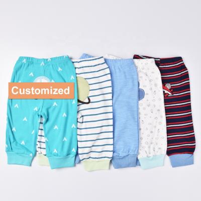 China Breathable Customize Spring Toddler Printing High Quality 100% Cotton Kids Gaiters Girl Pants Cheap Baby Long Pants for sale