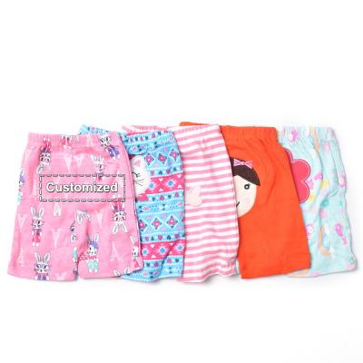 China Newborn Boy Girl Cotton Summer Breathable Factory Customized Logo Printed Baby Short Pants 6 Months Baby Pants for sale