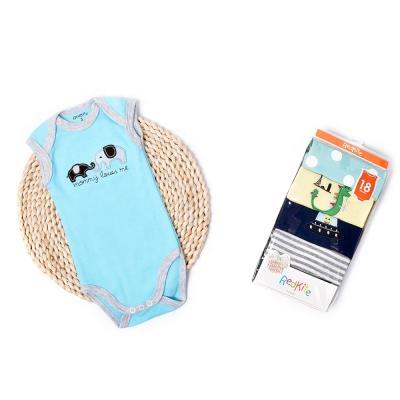 China Best Quality Lovely Pattern Sleeveless Cute Infant Onesuit Clothes Organic Baby Romper for sale