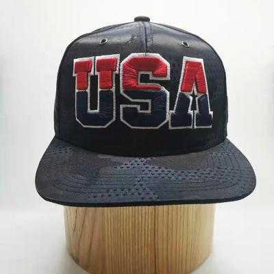 China COMMON Style Logo Snapback Hat Custom American Hat Polyester Material USA Hats for sale