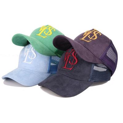 China JOINT Design Your Own Custom Hat Suede Trucker Hat 5 Panels Baseball Cap Suede Hat for sale