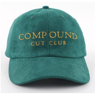 China COMMON Customized Adjustable Baseball Cap Embroidery Suede Baseball Cap for sale