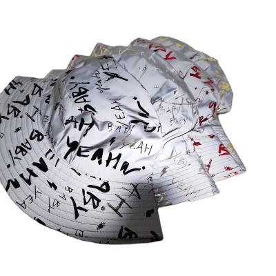 China Factory Price Casual Fashionable Custom Printed Reflective Bucket Hat for sale