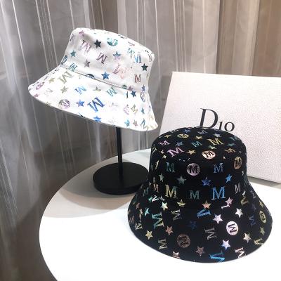 China High Quality Unisex Groovy Bucket Hats Character All Over Print Foiled Hat for sale