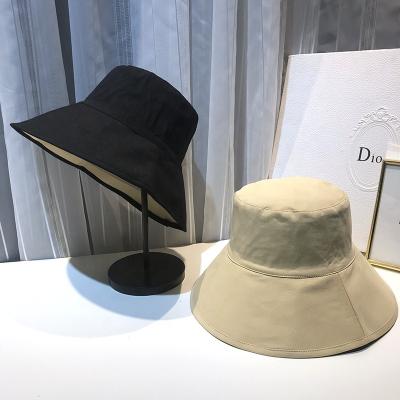 China Character High Quality Cotton Material Stylish Wide Brim Bucket Hat Designer Bucket Hats for sale