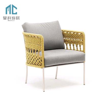 China Hot modern outdoor garden furniture yard garden rattan sofa wicker chair factory sale outdoor leisure chair for sale