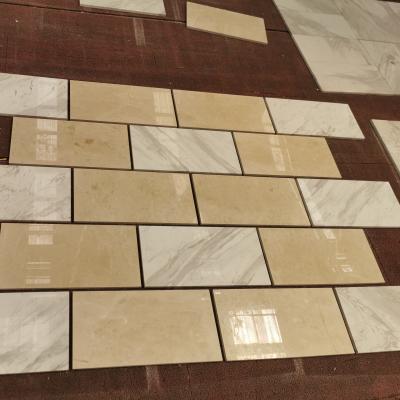 China White Cheap Marble Flooring Volakas Italy Cut To Size 300*600*18mm Tiles In Stock for sale