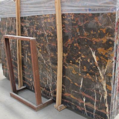 China Modern Portoro Black Gold, Afghan Portoro Marble Slabs and Tiles for sale