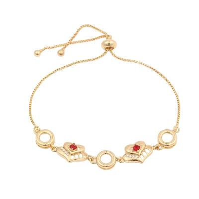 China Wholesale CLASSIC Zirconia Gold Chain Women Iced Out CZ Diamond Bracelet for sale