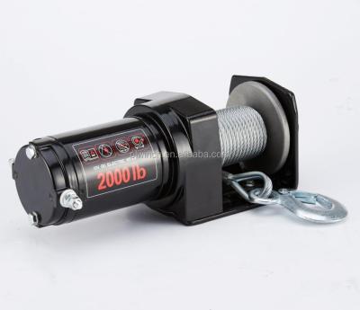 China 2000lb AUTO Portable Electric Winch ATV/UTV Recovery Winch With Switch Handle CE Approved for sale