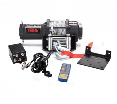 China 12V 3500lb AUTO Electric Winch Small Winch For Car With Steel Rope CE Approved for sale