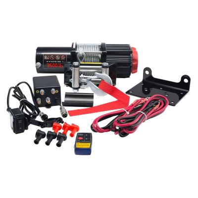 China Quiet ATV/UTV Brake Power Motor 3500lbs Winch 12V With High Quality Cheap Price Waterproof Performance for sale