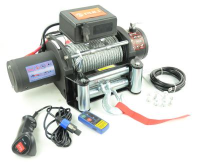 China 13500lb High Quality AUTOMATIC Winch 12V/24V Off Road Electric Winch With Wire Rope for sale