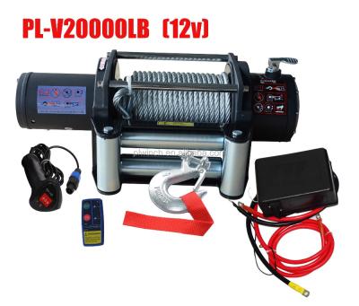 China ATV/UTV TOP SALE 4X4WD 12V/24V USED ATV UTV JEEP ELECTRIC WINCH 20000LB WITH WIRE ROPE for sale