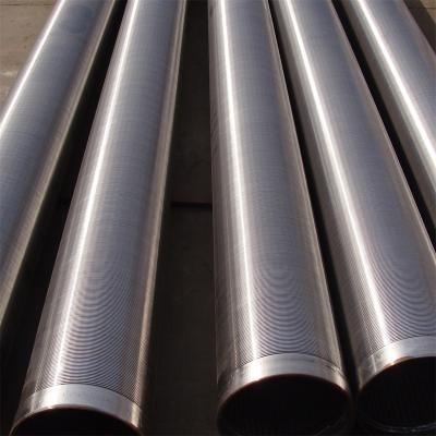 China Building Material Shops NAYU Johnson Pipe Screen/Johnson Filter Pipe Stainless Steel Wedge High Tensile Wire Screen for sale