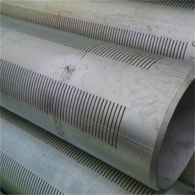 China Liner Slot Laser Cut Stores Material Building Pipe Well / Stainless Steel Slotted Pipe / Slotted Sand Check Screen With High Efficiency for sale