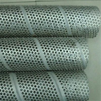 China Building Material Shops OD110,219 SS304,316 Punched Screen Filter / Perforated Screen Filter Tube With High Filtration Efficiency for sale