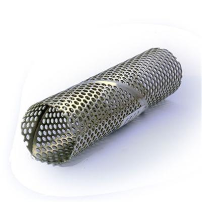 China Building material stores SS304,316 punched sieve filter/perforated casing screen/perforated casing filter with high quality and strength for sale