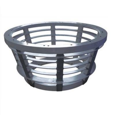 China Building Material Shops NAYU Basket Computer Screen Filter V Shaped Wire Wrapped Sieve Basket Screen/Solid-Liquid Separation With SS304,316 for sale