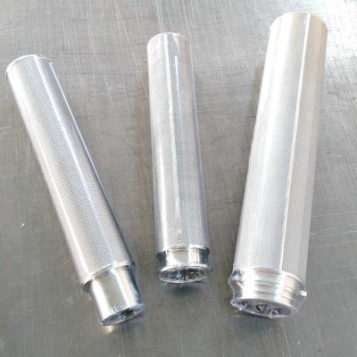 China Sintered Filter Element 304/316 Stainless Steel Filter Element/Metal Candle Filter/Chemical Sintered Filter for sale