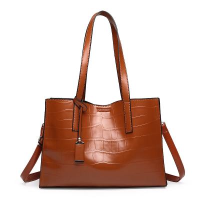 China Fashion New Fashion Women Large PU Leather Shoulder Tote Leather Bag For Ladies Bags Womens Handbags Womens Handbags for sale