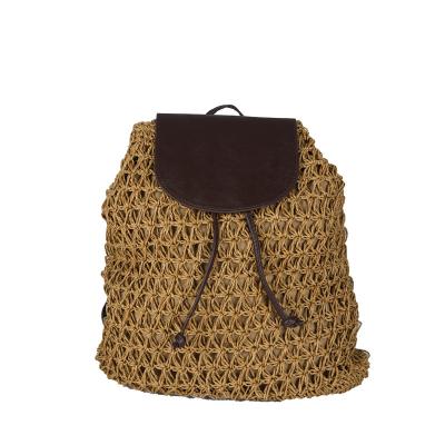 China Other 2022 Vacation Straw Woven Pot Shape Seaside Straw Woven Beach Rattan Bag Female Handbag Straw Girls Backpacks for sale