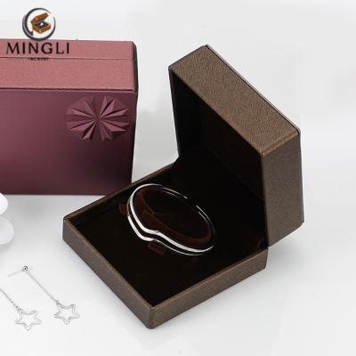 China Fashionable Logo Custom Size MingLi China Factory Jewelry Box Ring Earring Necklace Gift Box Luxury Packaging for sale