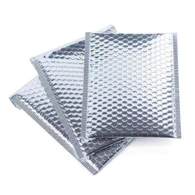 China Cheap Wholesale Aluminized Silver Moisture Proof Bubble Bag Jewelry Packaging Envelope Cosmetic Clothes Express Packaging Bag for sale