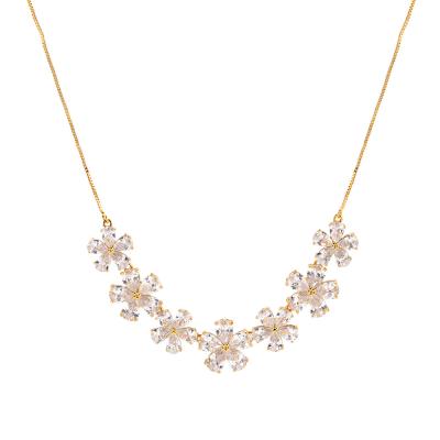 China Luxury Hiphop Jewelry Sparkle CZ Diamond Y Lasso Necklace Zircon 18k Gemstone Jewelry For Women 2022 for sale