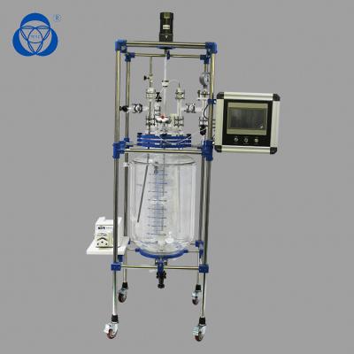 China Reactor de cristal químico de elevación revuelto, rendimiento del reactor del vidrio de Borosilicate alto en venta