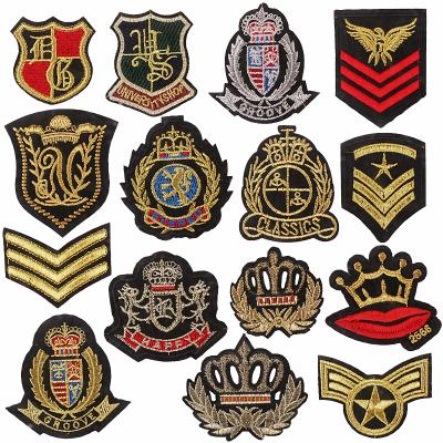 China Viable Custom Label Clothes Accessories Design Woven Brand Cloth Hat Ventralex Jacket Embroidered Patches Iron On for sale