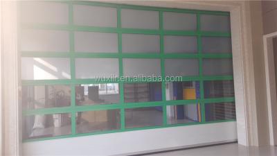 China Decorative Residential Aluminum Transparent Plexiglass Garage Doors for sale