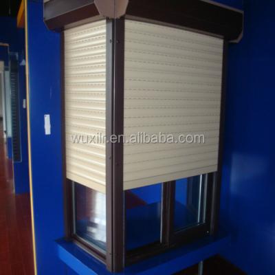 China Automatic Wash Room Rolling Shutters Insulation High-speed Soundproof Aluminum Roller Blinds For Ornament for sale