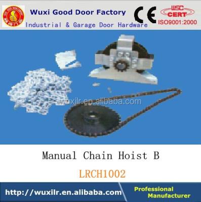 China Metal Factory Selling Garage Door Manual Galvanized Casting Chain Hoist for sale