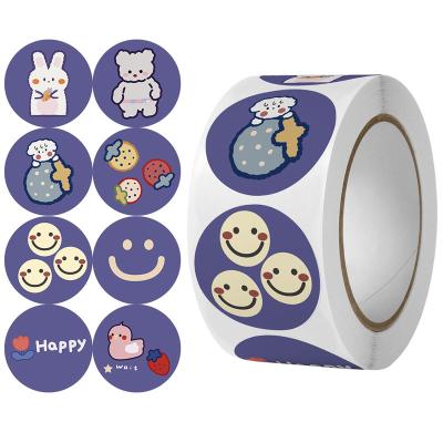 China New style waterproof hot sale brand sticker maker Merry Christmas decorative sticker roll for sale