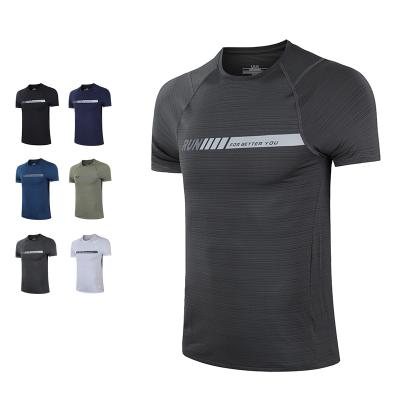 China Men's T-shirt Men's Short Sleeve Shirts Breathable Slim Fitness Tops Running Sweaters for sale