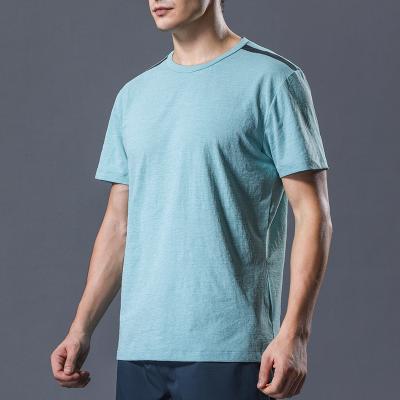 China Anti-Wrinkle Men's Slim Fit Running Shortsleeve Crewneck T-Shirt for sale