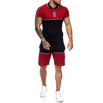 China Breathable Wholesale Workout Training Shorts SET Mens Activewear Sport Wear Suit Sets for sale