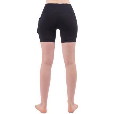 China Breathable High Waisted Shorts Leggings Gym Fitness Running Women Yoga Shorts With Pockets for sale