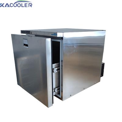 China Built in Drawer Refrigerator Kacooler Stainless Steel Silent Hotel Fridge Caravan RV Outdoor Car Fridge for sale