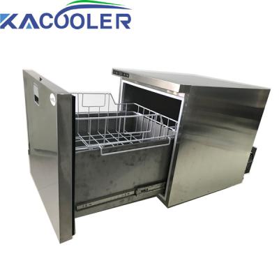 China Built In Drawer Refrigerator Food Fridge Box Camper RV Boat Truck Vans Modifcation Stainless Fridge Cooler for sale