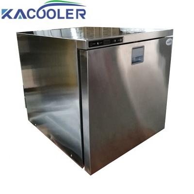 China DC 24V All In One Fridge Marine Freezer Fridge Mini Refrigerator Stainless Steel 24V Freezer Slide Freezer Refrigerator Drawer for sale