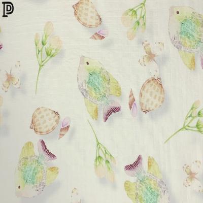 China Viable new product has competitive price of digital printed cotton double gauze muslin fabric for sale